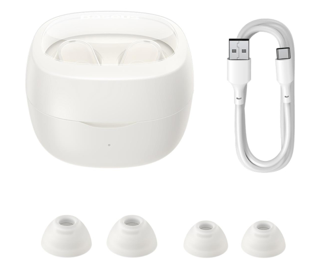 BASEUS Bowie WM02 True Wireless Earphones creamy-white - 1266427 - zdjęcie 6